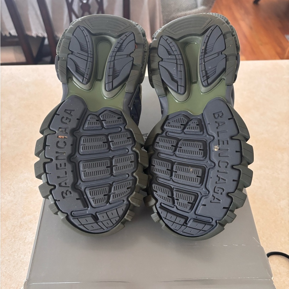 Balenciaga Olive and Black Track Sneakers - Picture 5 of 5